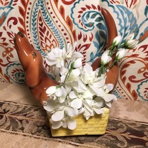 Wiener Dog Trinket Ceramic Plant Holder Succulant